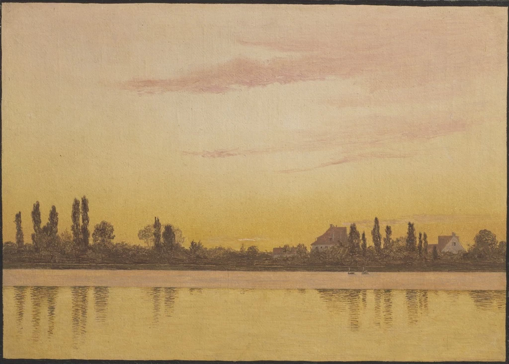 Christen Købke - Dosseringen vista dal mare, Museo Nazionale, Stoccolma